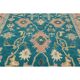 Hand Knotted Oushak Rug. Custom Size & Colors. Turkish Green Wool Area Rug. Antique 1900s Inspired Design. Made to Order