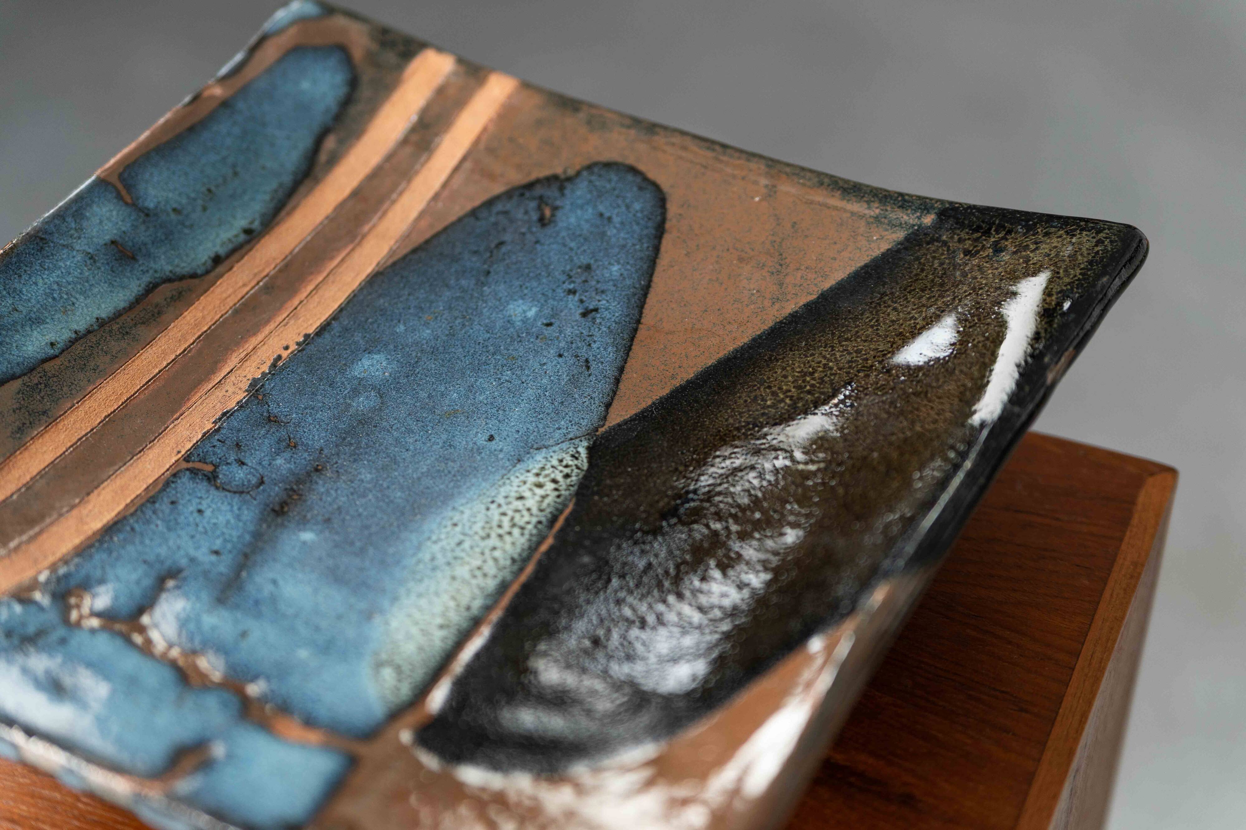 Ceramic plate, 1980s