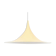 Vanilla Semi lamp by Bonderup Thorup, Denmark 1968
