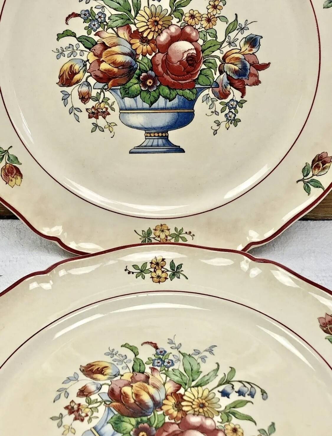 6 old dessert plates Floralia Villeroy & Boch model