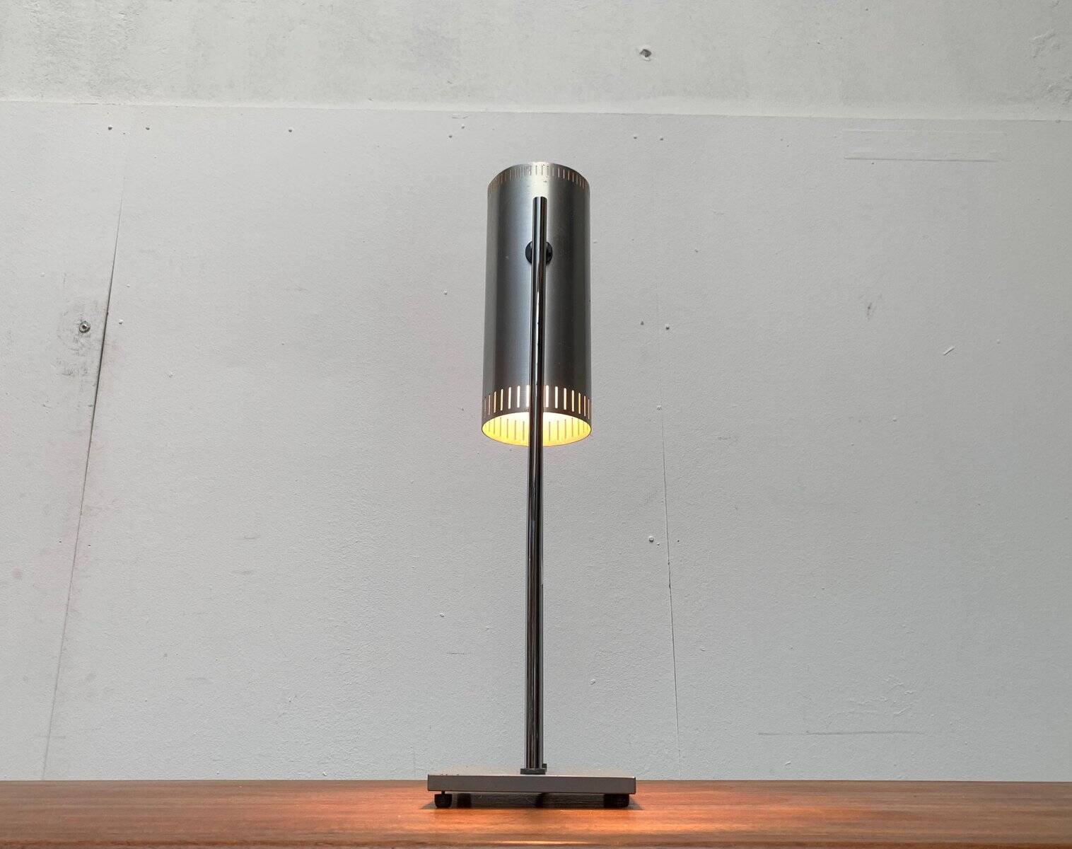 Danish mid-century Trombone table lamp by Jo Hammerborg for Fog & Mørup.