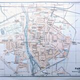 Printed in 1909, map of Parma, Italy