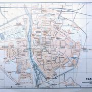 Printed in 1909, map of Parma, Italy