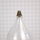 Oil lamp glass and brass by Freddie Andersen