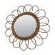 Rattan mirror - 40 cm