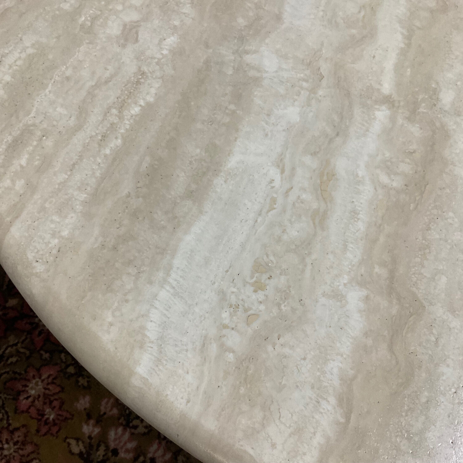 Vintage travertine coffee table from the 70s