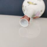 Vase soliflore Japanese porcelain decoration flowers and hand-painted bird