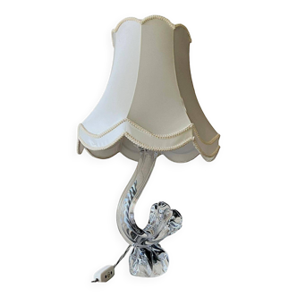 1960s Crystal Art Table Lamp for Daum France