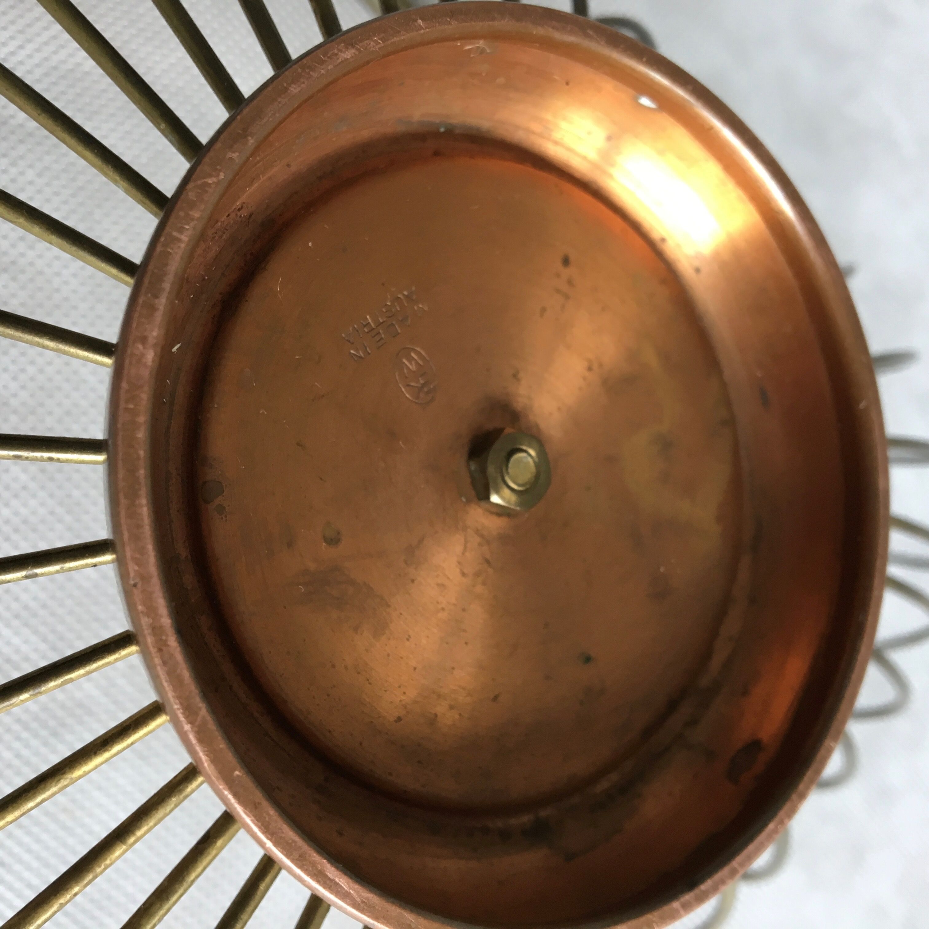 Brass fruit bowl by Erich Kolbenheyer, 1950s