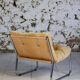 Vintage "Pixi" style armchair in velvet and chrome, 1970