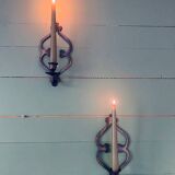 Pair of wall candle holders