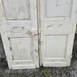 Ancienne double porte d’entrée en chêne