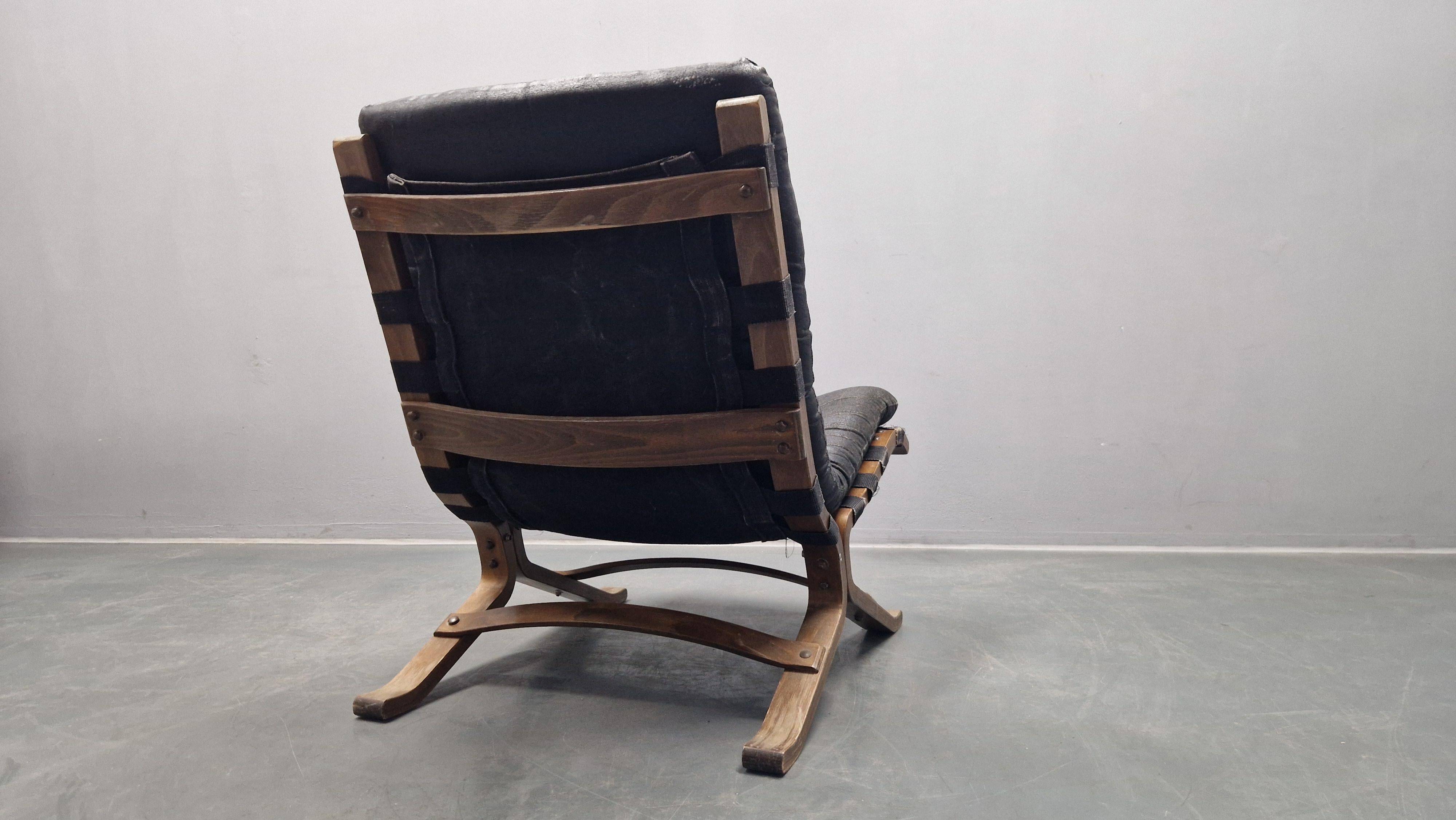 Very rare mid-century lounge chair Siesta, Westnofa, Norway, 1960s