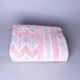 Vintage kantha "Bengal Chevron" blue and red.