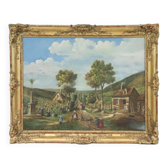 19th century framed painting