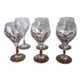 6 verres à vin en cristal Nachtmann