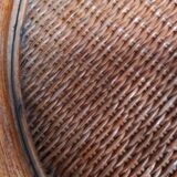 Rattan castor trolley
