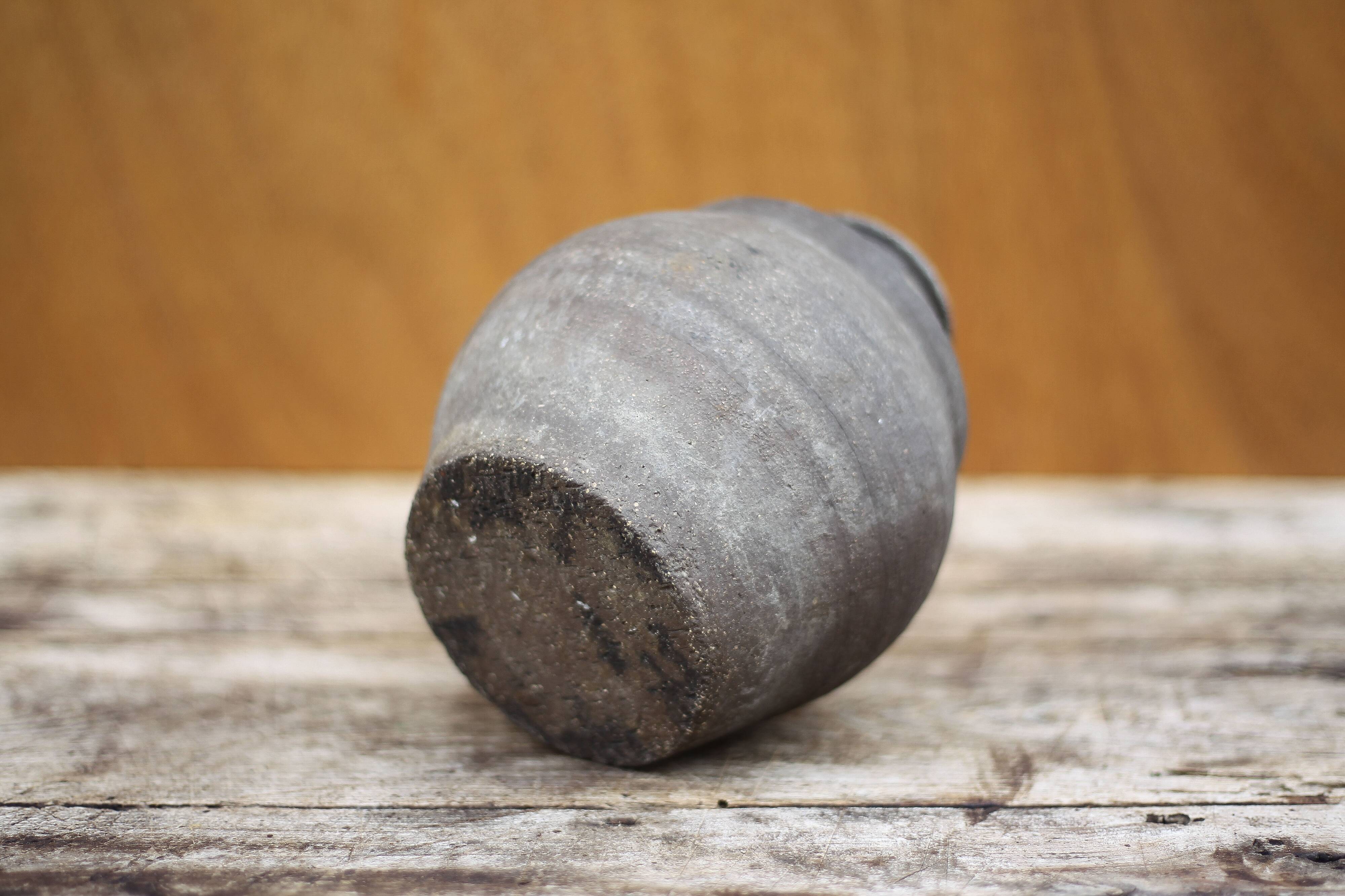 Vintage clay vase, minimalist vase, brutalist vase, collection, pottery