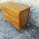 Compass feet chest of drawers