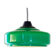 Lustre de billard vintage italien vert, années 1970