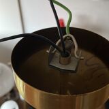 Brass and glass chandelier by Valasske Mezirici, 1970's