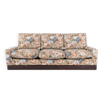 Italian Mid-Century Modern sofa in floral fabric, 1960’s