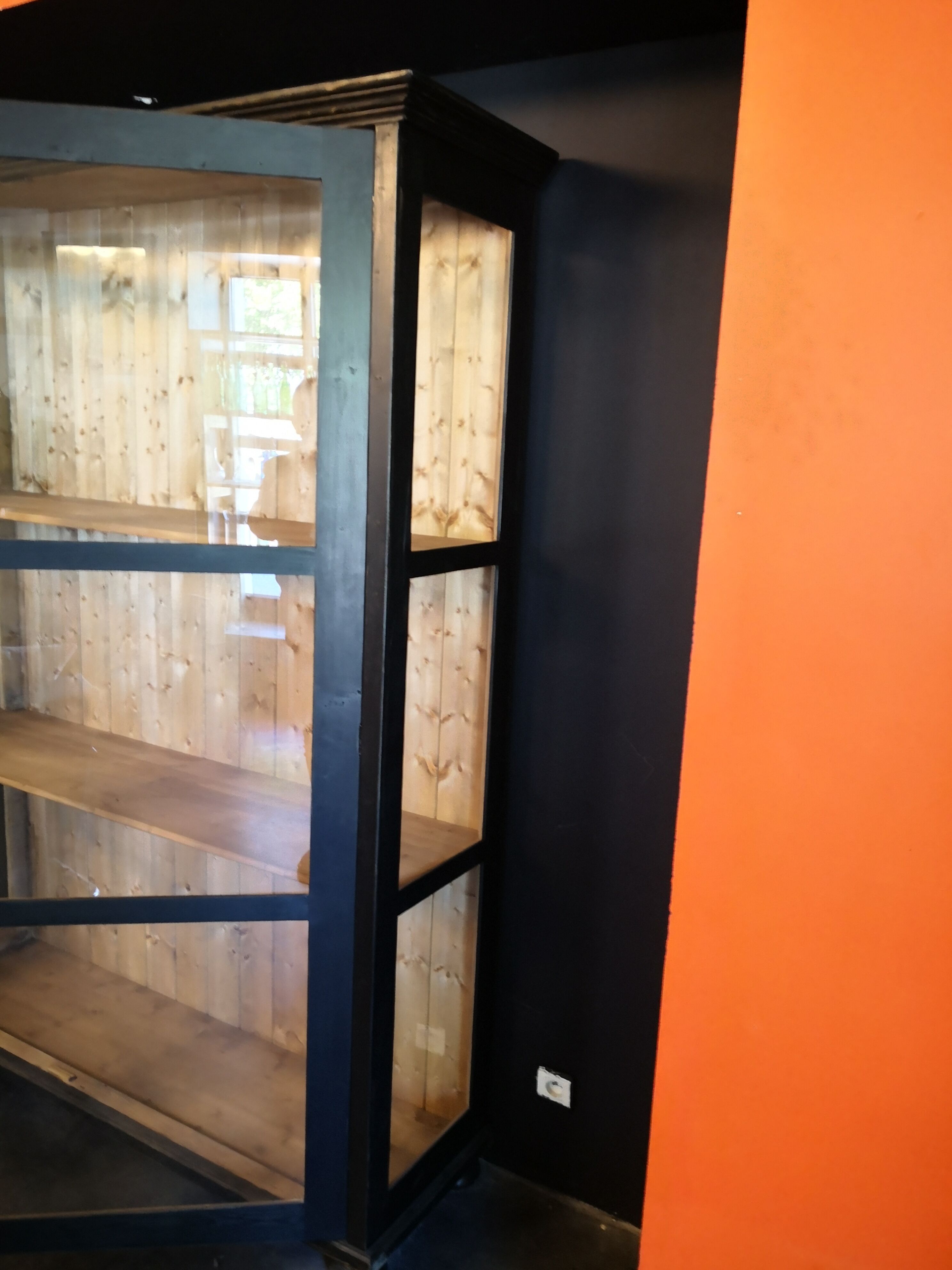 Large glazed Parisian wardrobe, showcase.