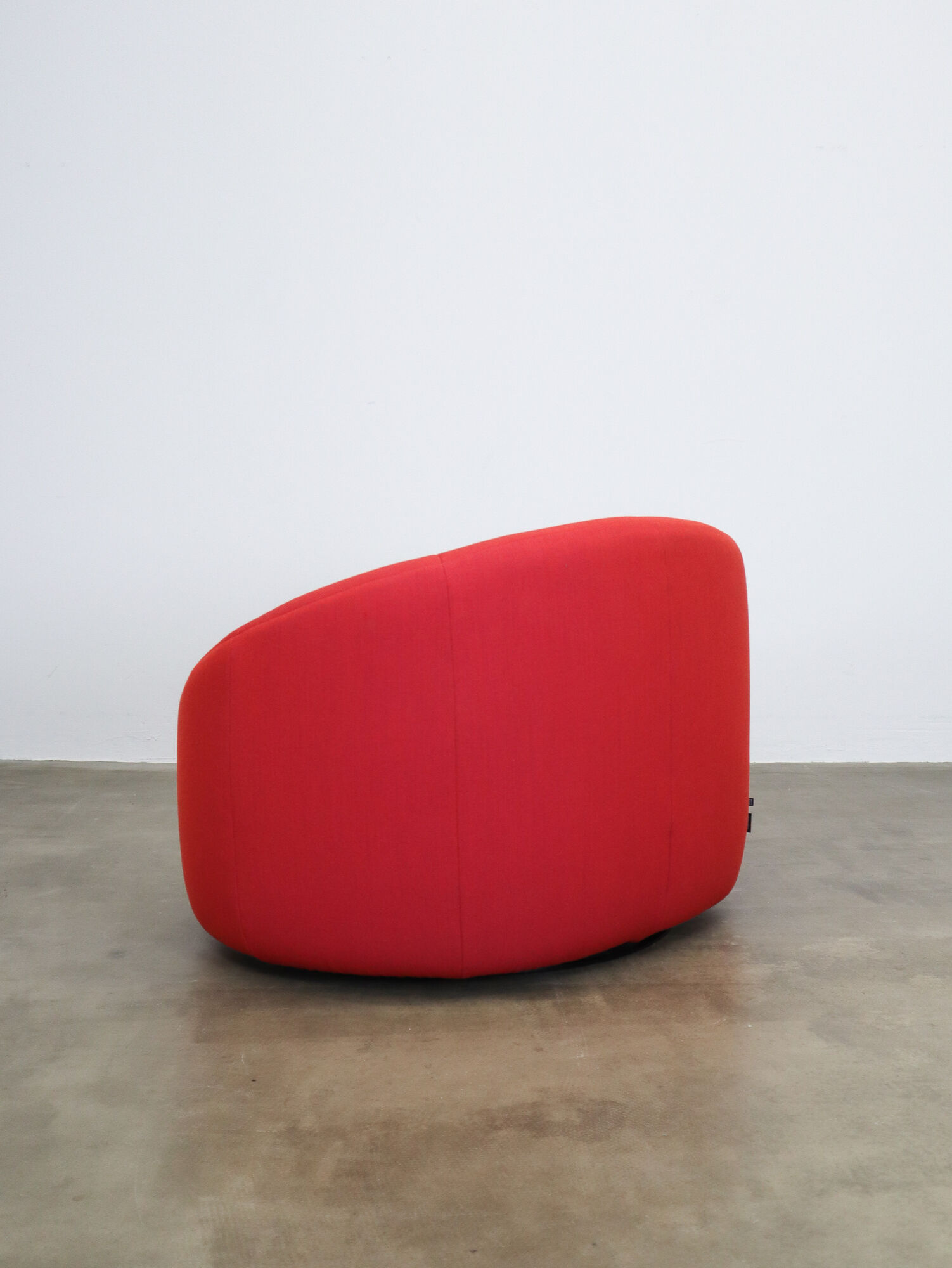 Red Pumpkin chair and ottoman by Pierre Paulin for Ligne Roset
