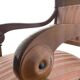 Fauteuil en bois, style Empire – tissu rayé