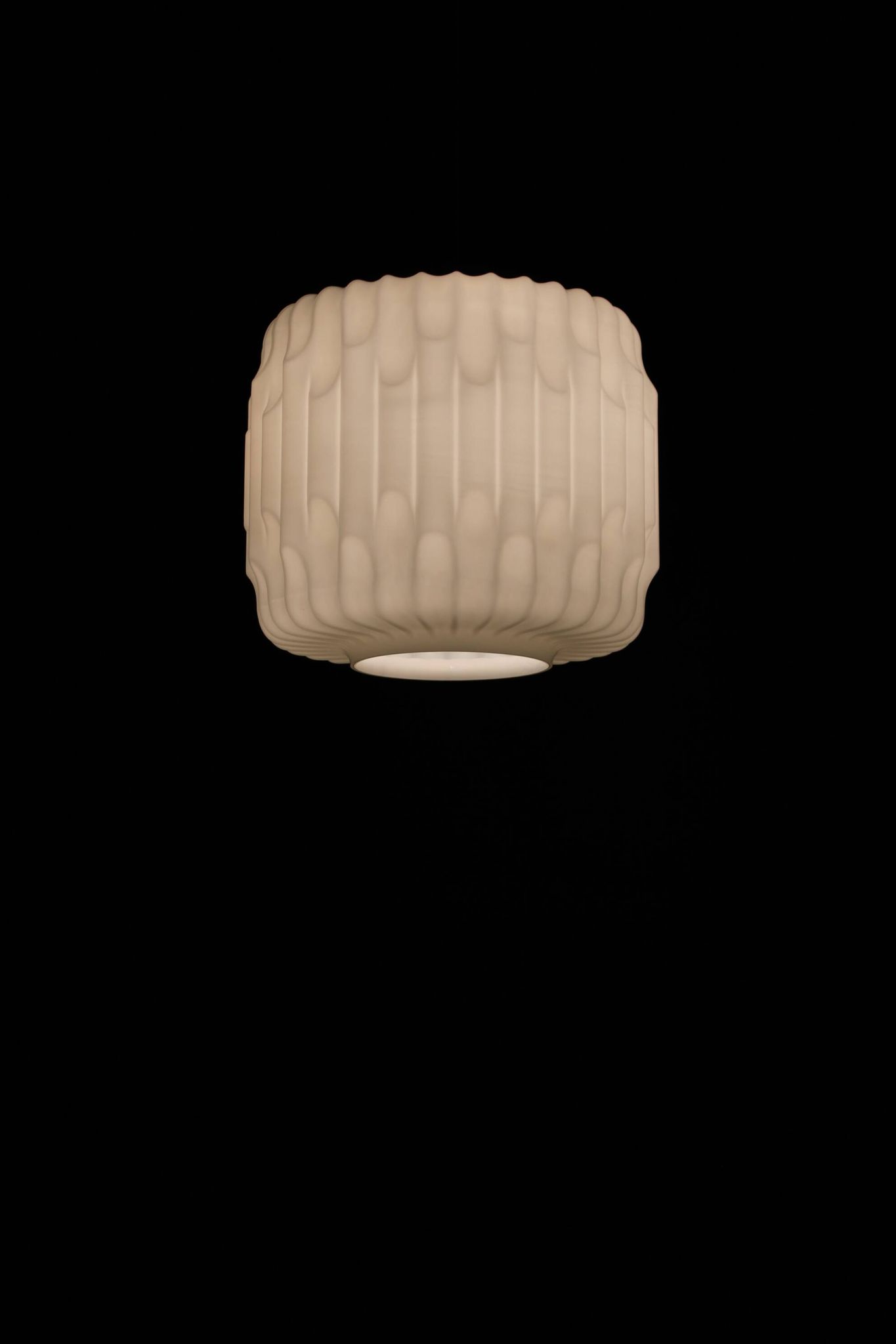 1970s Glass Pendant Light, Czechoslovakia