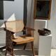 Small rectangular pine mirror 55x45