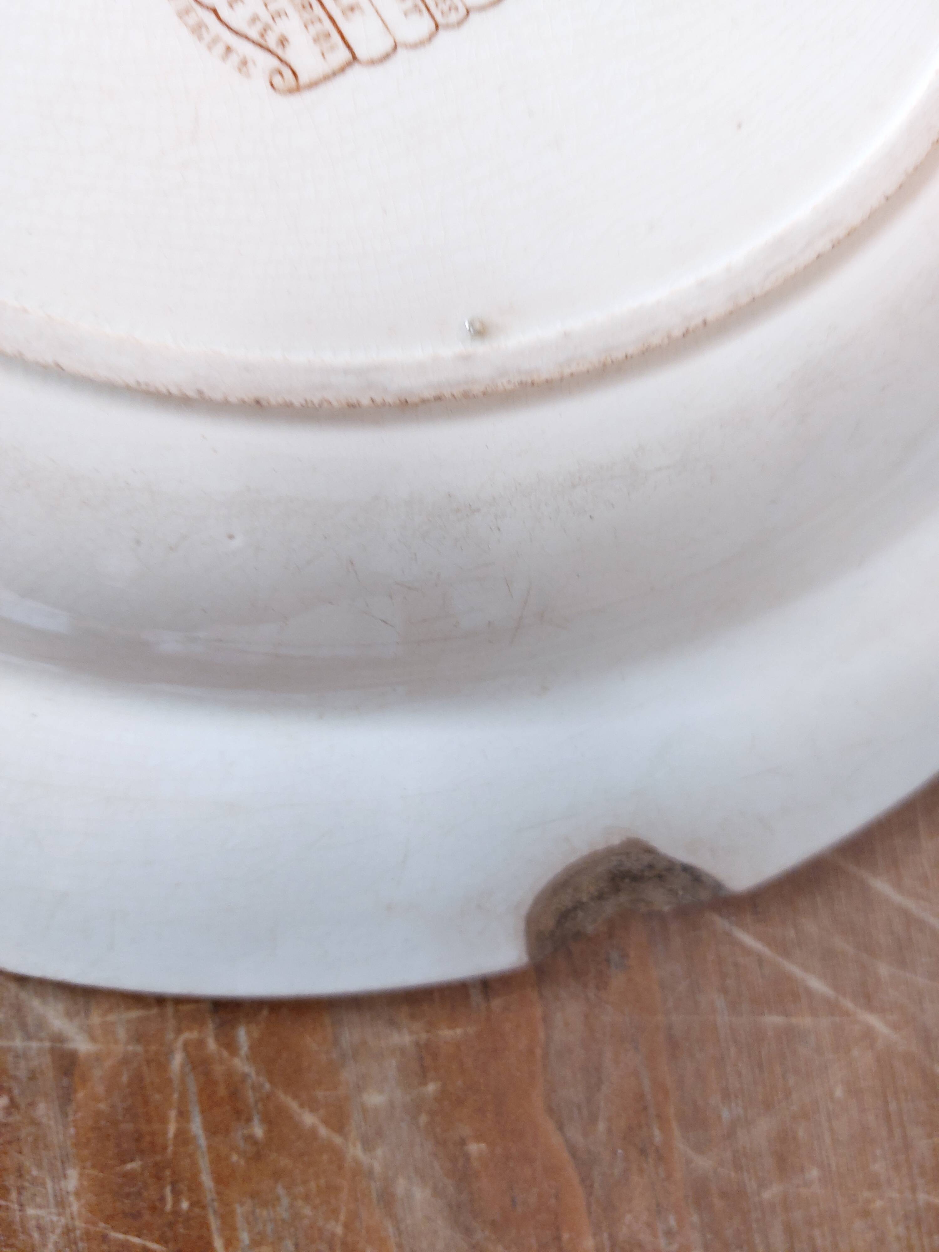 Large hollow iron earth dish daisy decor