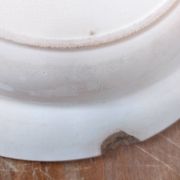 Large hollow iron earth dish daisy decor
