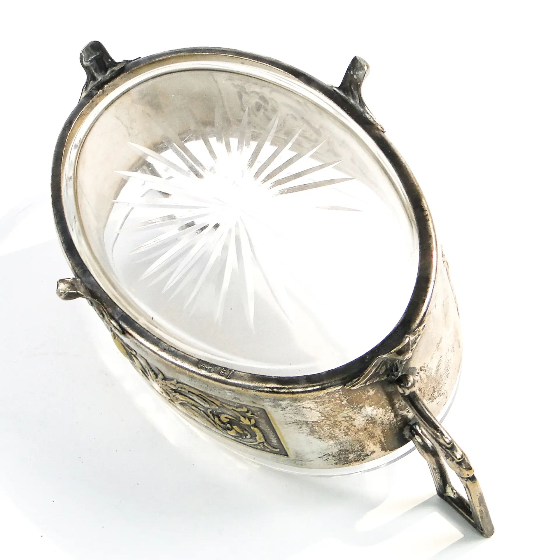 Empire jardiniere, silver-plated brass, Poland, 19th century