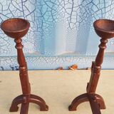 Pair of cast iron chenets