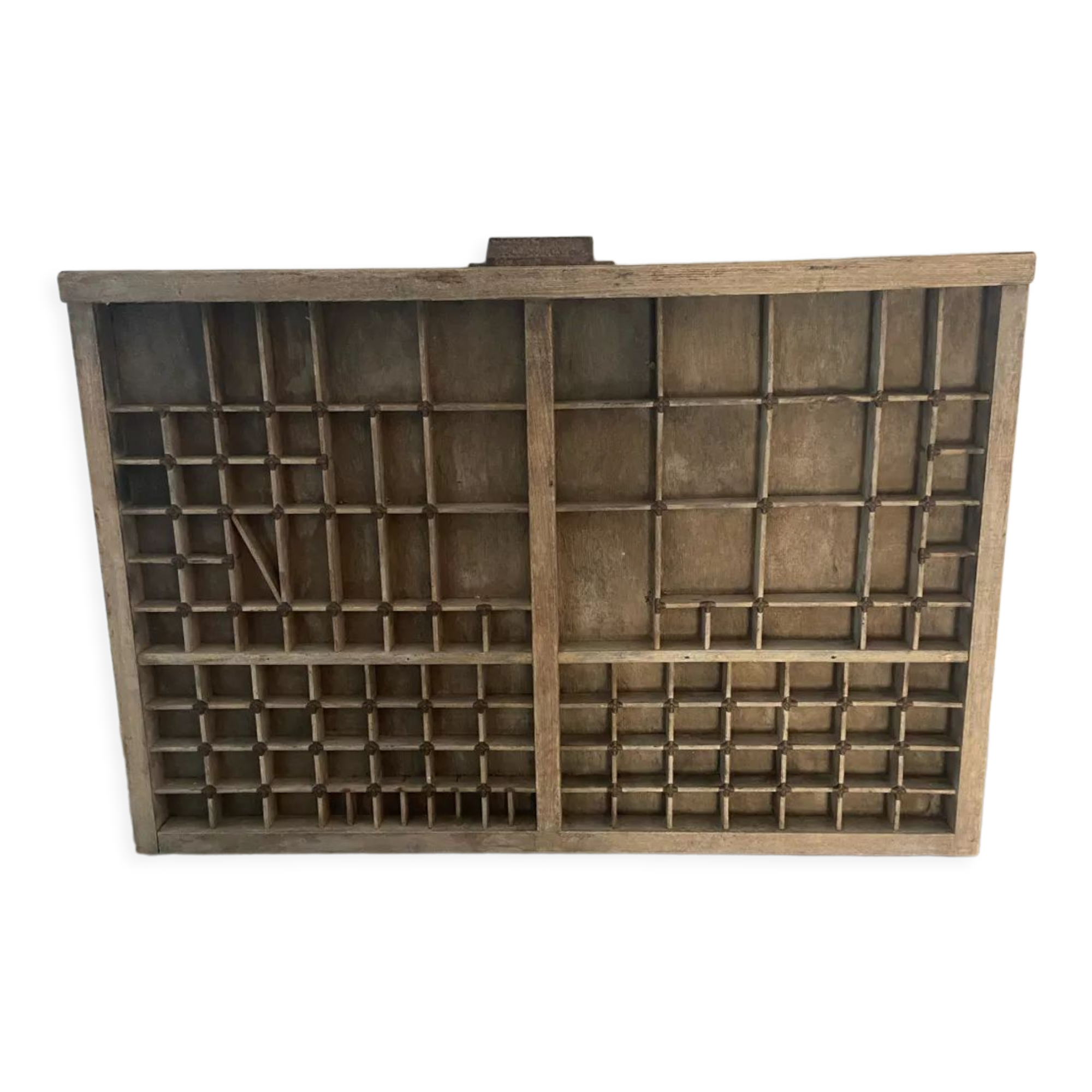 Industrial antique printer drawer
