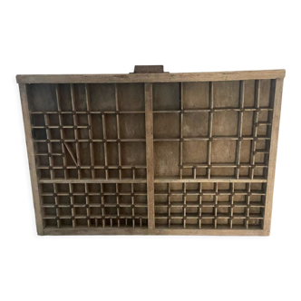 Industrial antique printer drawer