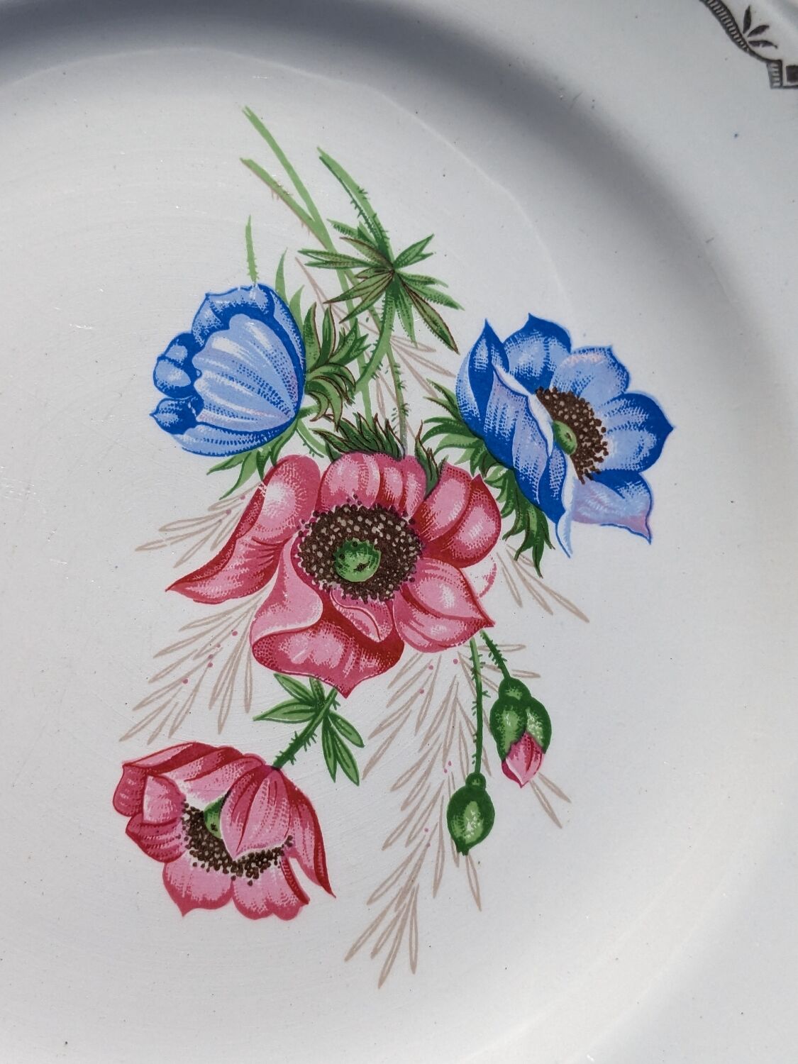 Vintage plates l'Amandinoise
