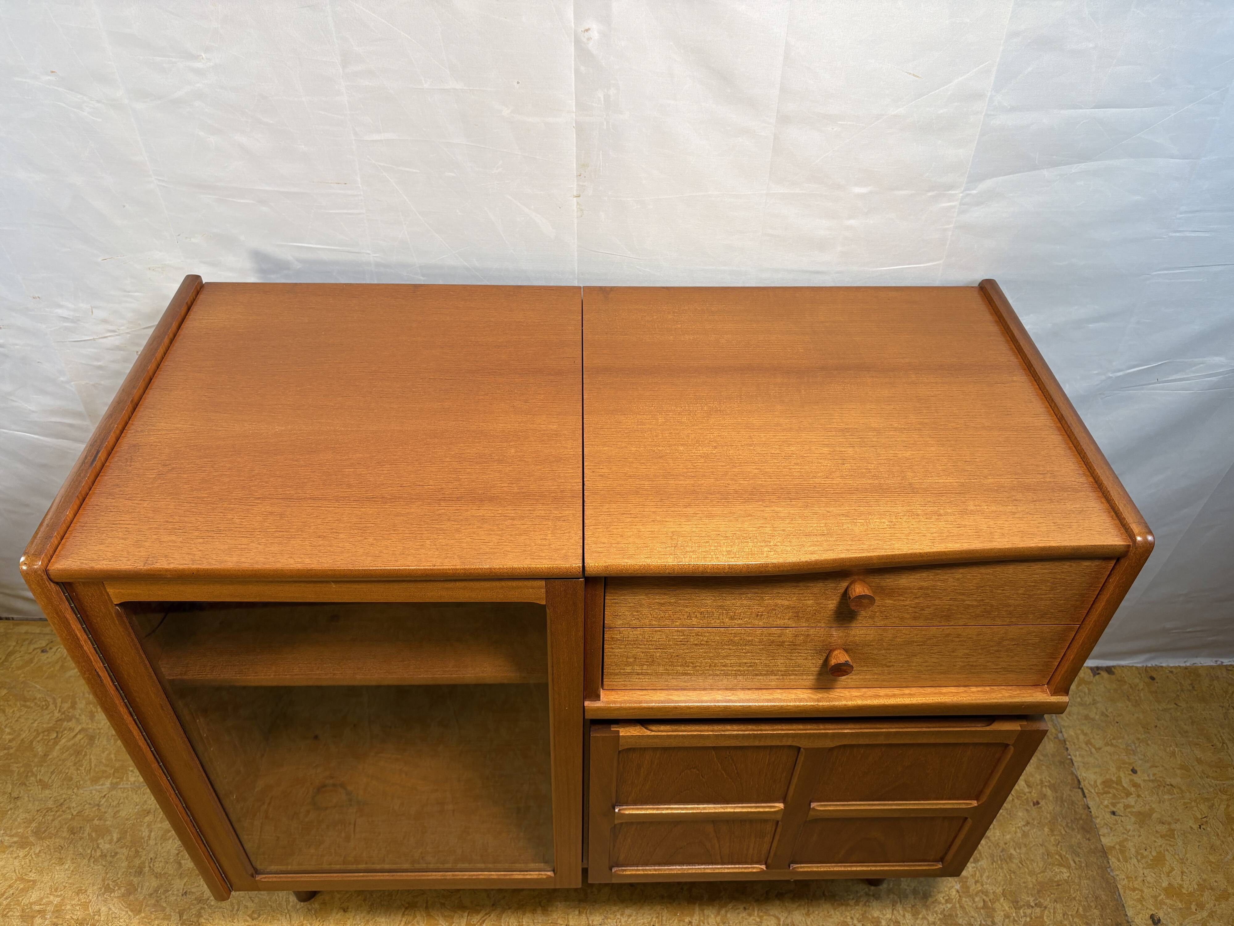 Vintage Retro Nathan Teak Music Cabinet | Circa 1960 | Mid-Century Design