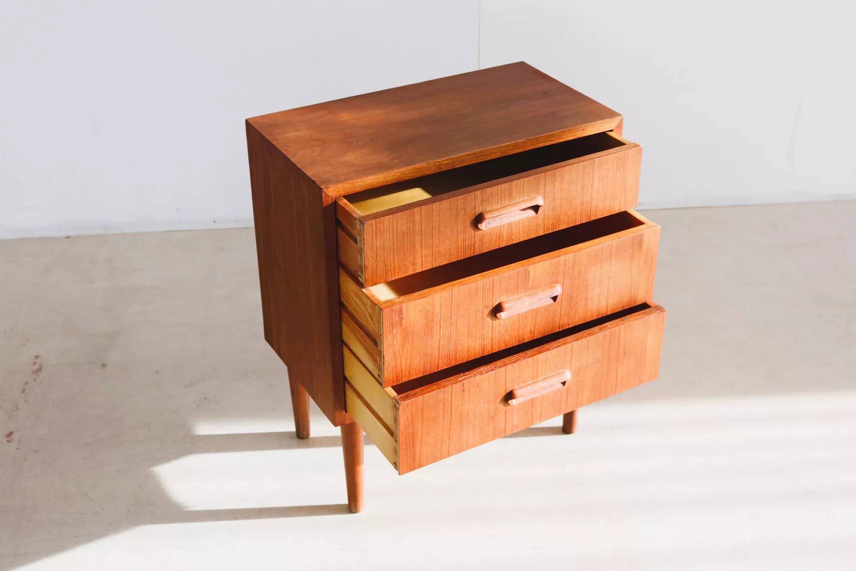 Vintage teak chest of drawers, Denmark, 1960s.