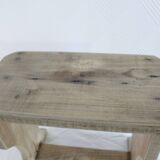 Small renovated solid wood bench