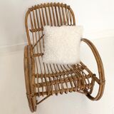 Rocking-chair child rattan