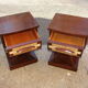 Pair of mahogany nightstands and mulching manufacturing Mexico in 1959