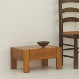 Solid wood (elm) bedside table / end table, vintage Regain circa 1980