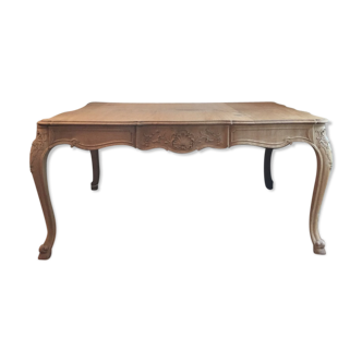 Bleached oak dining table