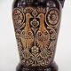 Ceramic pitcher vase - bird and flower decor - vintage 70s
