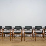 Mid century Teak Dining Chairs Model GM11 by Svend Åge Eriksen for Glostrup, 1950s, Set of 6