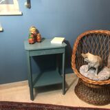 Blue/green art deco side table