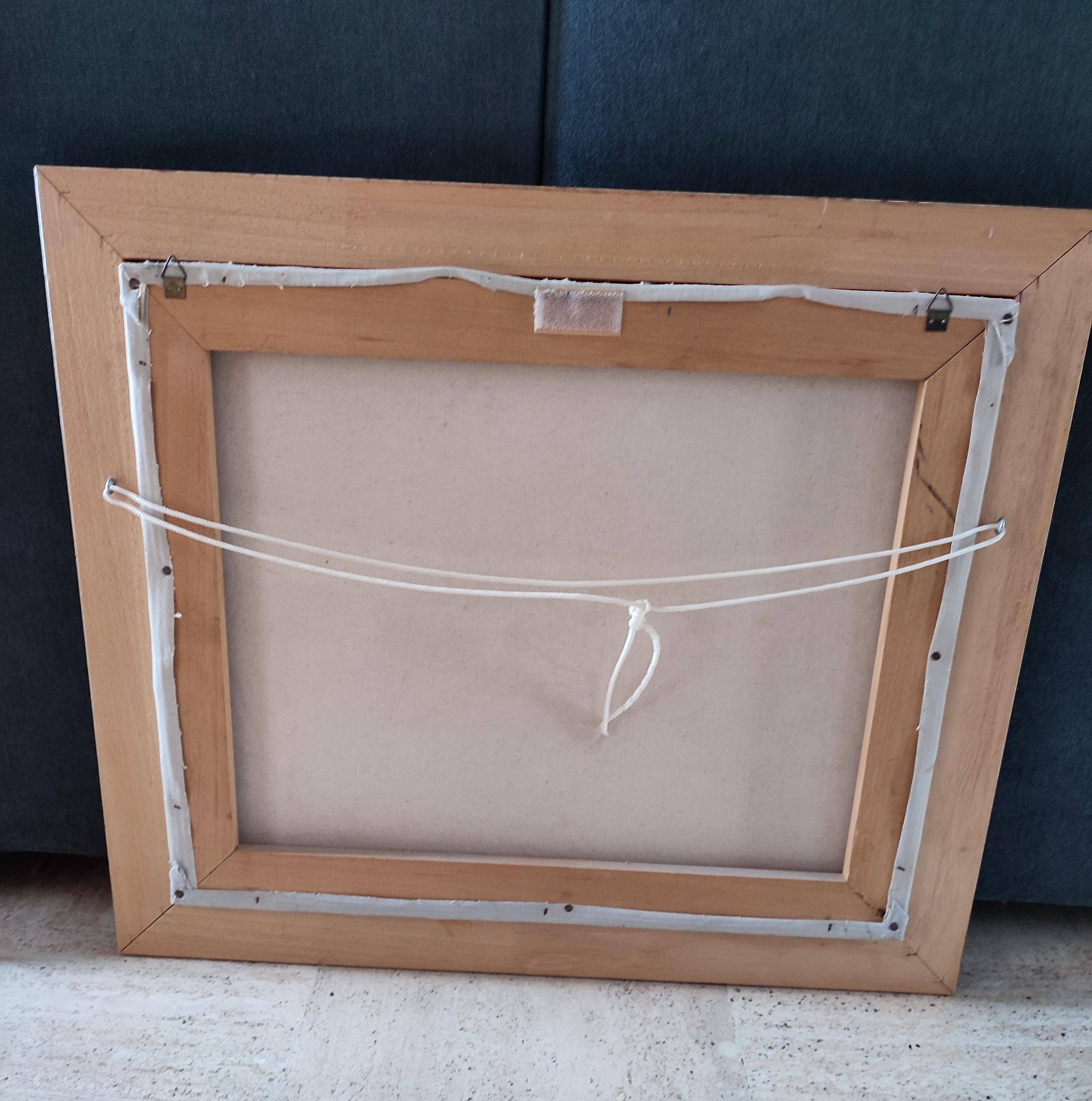 Description superb painting representing the place du tertre in Paris signed caroline burnett