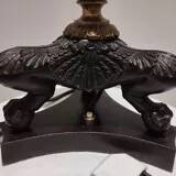 Pied de lampe ancienne à patte de lion - Epoque  Restauration - Empire